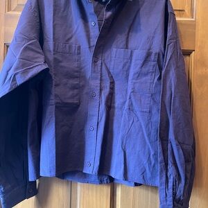 Men's Eggplant/purple  Levi’s Japanese Fabric button down shirt-NWT
